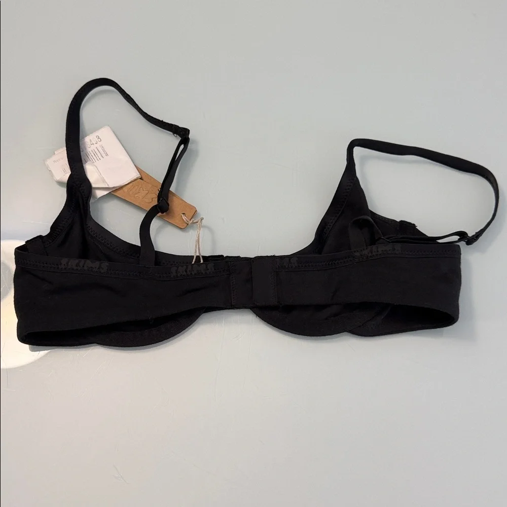 NWT SKIMS Cotton Logo Unlined Demi Bra - Picture 3 of 5